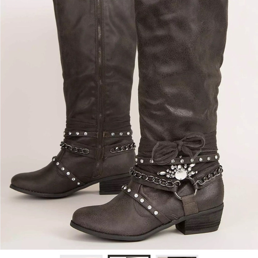 Not Rated Tualamne Grey Womens boots 7